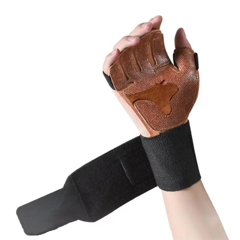 1 Pair Cowhide Weight Lifting  - đánh giá và giá Weightlifting Gloves