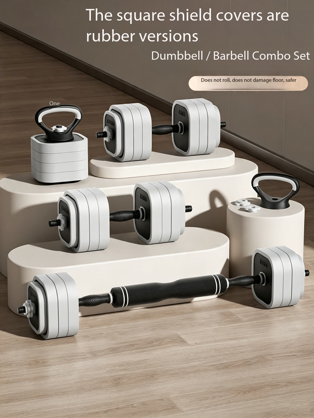 Adjustable 4 in 1 Home Gym Fit - đánh giá và giá Kettlebell