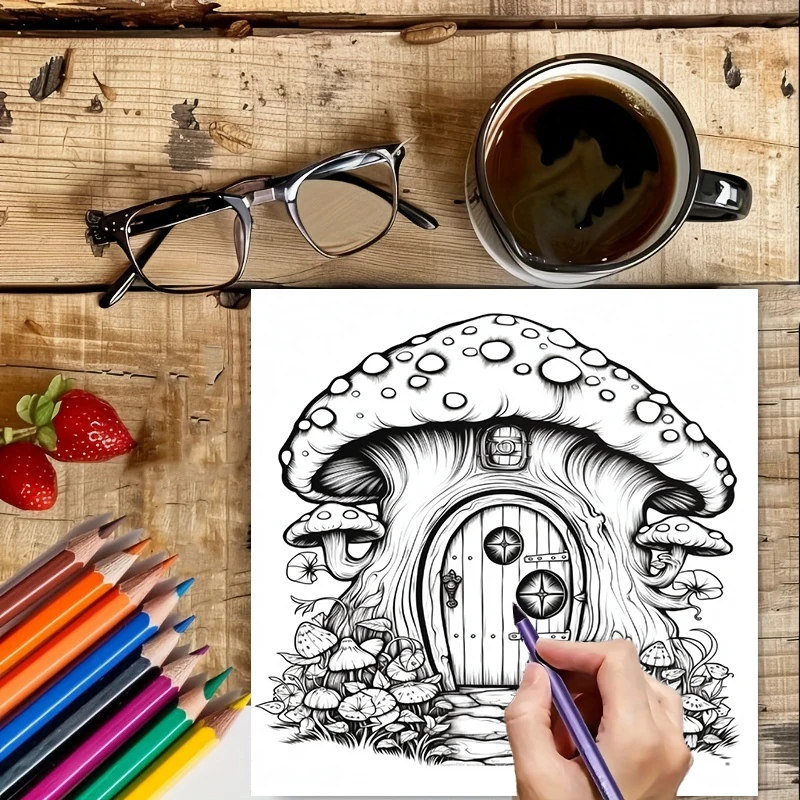 Coloring Book Fairy Door for A - đánh giá và giá Chalk Bag