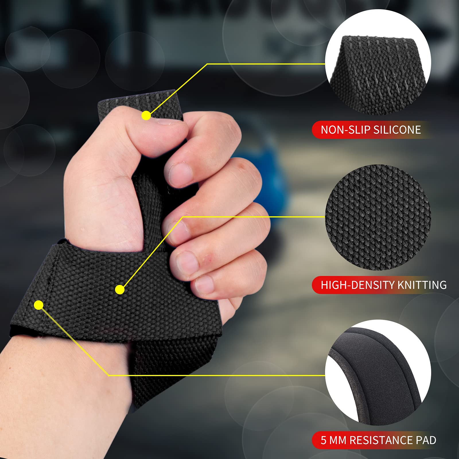 2Pcs Gym Lifting Straps Fitnes - đánh giá và giá Weightlifting Gloves